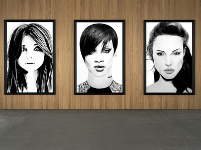 Power Women Series celebrities graphic artist graphic design graphic designer illustration illustration art pencil sketch portrait art portrait illustration sketch