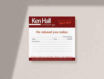 Ken Hall Calling Card branding calling card card design corporate branding corporate card corporate design design digital designer graphic design graphic designer