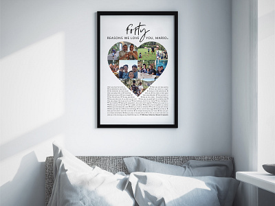 Forty Reasons We Love You Personalised Gift