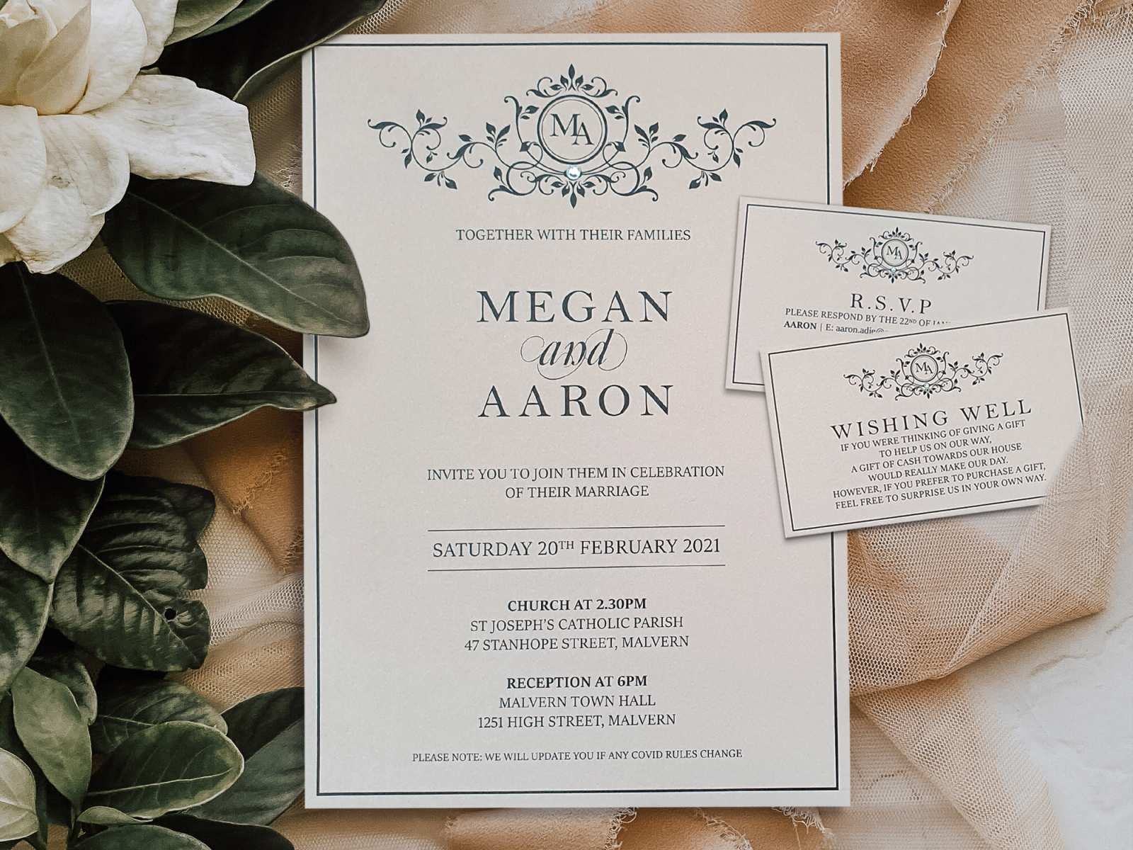 Wedding Invitation Suite by Caroline Russo on Dribbble