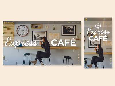 Café Website (Mockup) adobe xd cafe coffee coffee shop design light responsive responsive design ui ui ux uidesign web design website