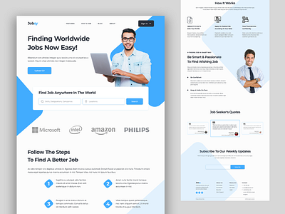 Jobsy: Finding Job Website UI Design