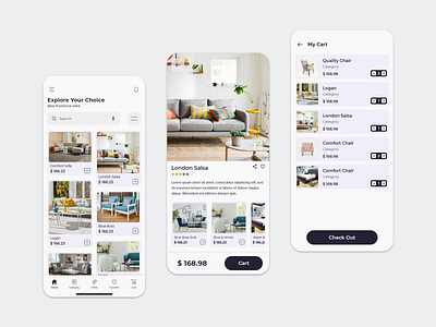 Furniture App app ui ux attractive ui best design chair ecommerce app ecommerce ui furniture furniture app furniture app ui furniture shop mobile app design mobile app ui modern ui design sofa ui ui ux user interface design ux wonderful design xd design