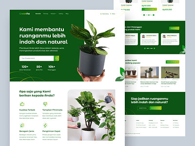 Website Homepage - GreenNa🍃 branding clean color design graphic design green homepage inspiration landing page logo natural plants plants website popular ui uidesign uiux web design website website design