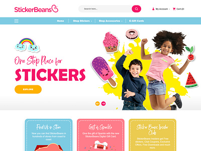 Sticker/Badch Website mockup design minimal mockup photoshop ui web website