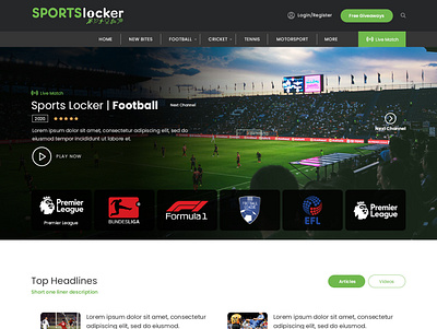 Sports Live match website mockup branding design minimal mockup photoshop ui web website