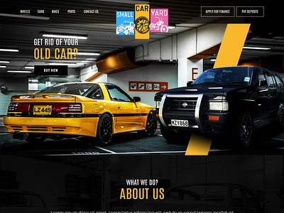 Autoparts Website Mockup