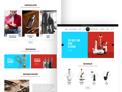 Smoke Equipment Homepage Mockup design minimal mockup photoshop typography ui ux web website