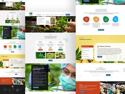 Hemp Products Homepage Mockup design minimal mockup photoshop ui ux web website