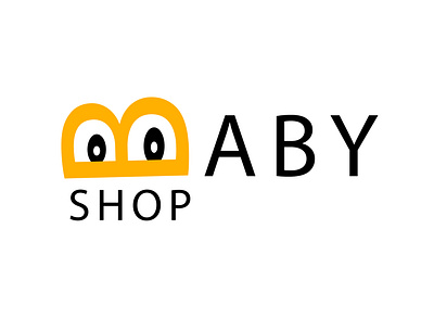 Baby Shop logo logo design yellow logo