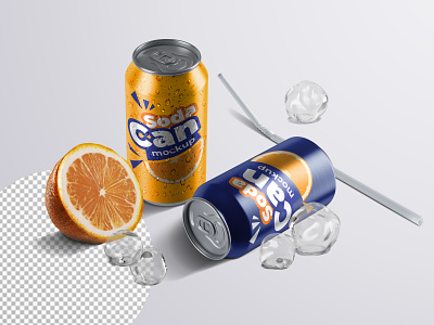 Soda Can Mockup Bundle and Scene Creator 3d aluminium branding can download free fresh label logo mockup packaging render scene creator soda