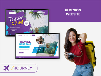 UI Design Website D'Journey adobe illustrator design travel app traveling uidesign uiux website design