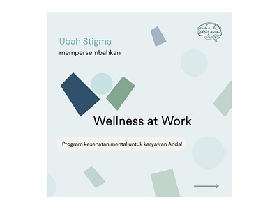 Wellness at Work Ubah Stigma branding design graphic design illustration mentalhealth pastel photoshop vector