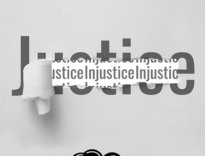 Behind Justice design illustration typography