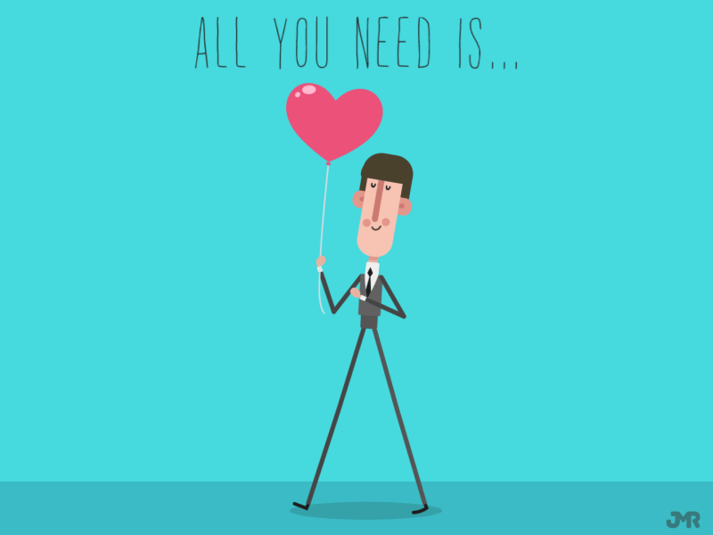 The Beatles - All You Need Jmr 600x800 2d animation beatles design flat gif illustration vector