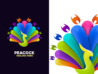 Peacock Logo Design brand design branding branding design colorful colorful logo design icon logo logo popular logos mascot nice peacock peacock logo ui ux vector vectors