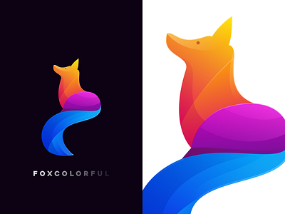 Fox Colorful Logo Design animal colorful colorful logo design elegant elegant logo esports mascot fox fox logo icon logo mascot nice logo ui ux vector vectors