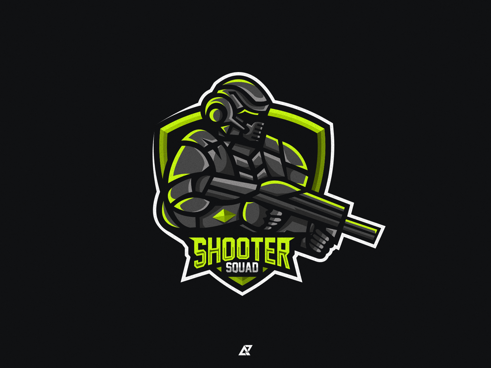 Dribbble - Shooter Army Mascot Logo Design.png by Qr Design Studio