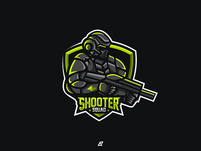 Shooter Army Mascot Logo Design