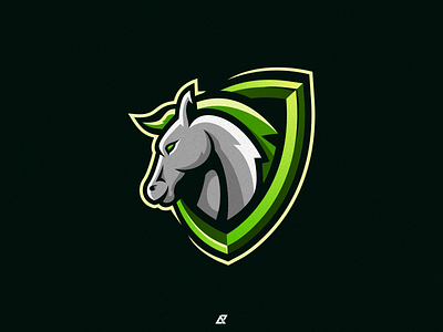 Horse Mascot Gaming Logo Design