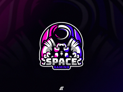 Astronaut Gaming Logo Design