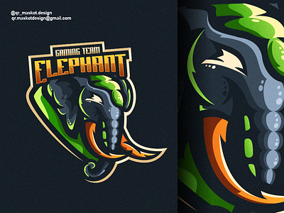 Elephant E-Sports Team Logo Design