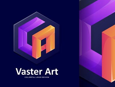Vaster Art Colorful Logo Design best branding colorful design forsale icon illustration logo mascot modern modern logo new sale ui ux vector vectors