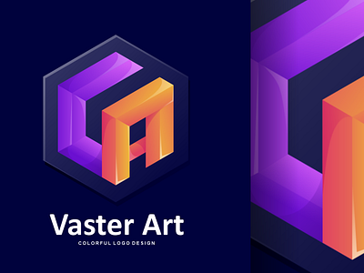 Vaster Art Colorful Logo Design