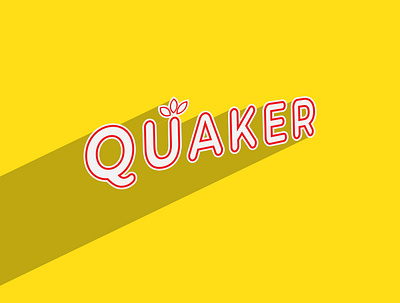 QUAKER branding design flat illustrator logo logo design minimal vector