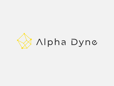Alpha Dyne logo design branding design flat illustrator logo logo design minimal vector