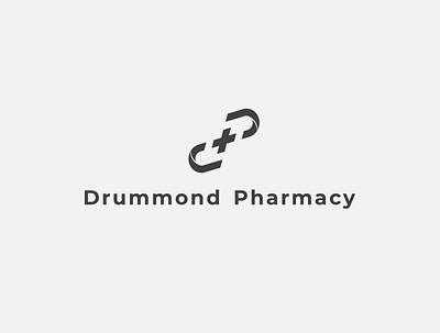 Drummond Pharmacy logo design branding design flat illustrator logo logo design minimal vector