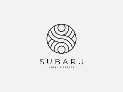 Subaru Hotel & Resort logo design