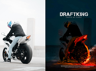 BIKE DRAFTKING graphic design