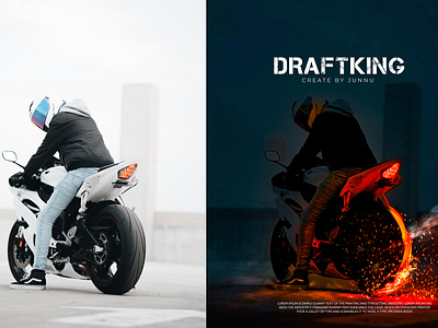 BIKE DRAFTKING graphic design