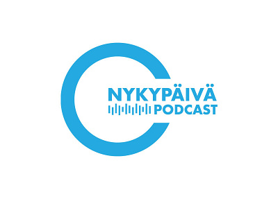 Nykypäivä - podcast branding branding design icon logo minimal modern logo vector