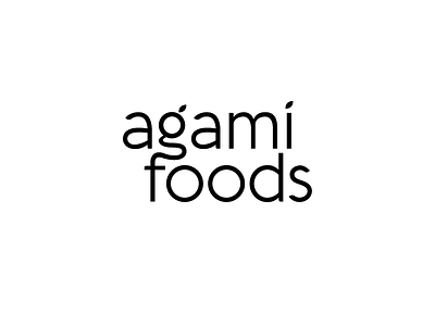 agami foods branding flat icon logo minimal modern logo vector