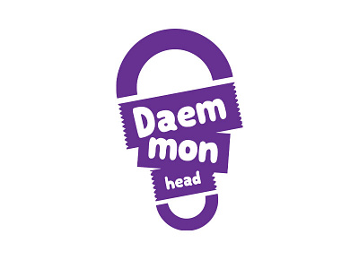 daemonhead logo branding flat icon logo luxurious minimal modern logo vector