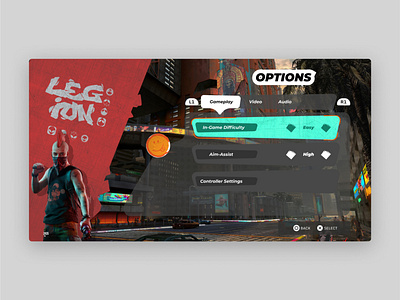 Watchdogs Legion Pause Menu UI Design 3d animation branding design desin inspiration game design game uiux graphic design logo motion graphics ui watchdogs legion