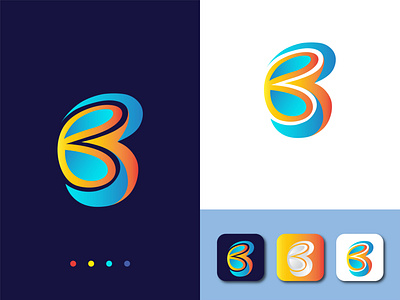 b abstract logo 01