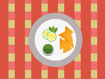 Chips design flat food illustration minimalist vector