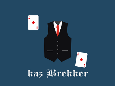 Kaz Brekker books flat minimalist vector