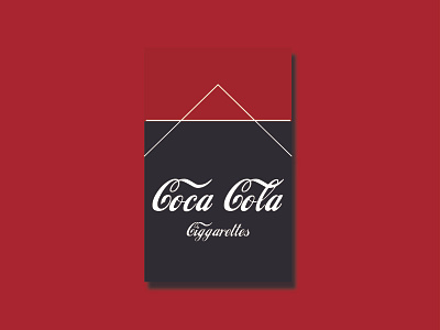 Coca Cola 2d branding concept art flat imagination minimalist vector