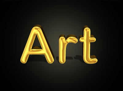 Art of gold 3dtypography digitalart lettering typography