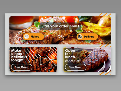 Steaks restaurant website design - home page (part - 2) foodwebsite restaurant ui ux uiux webdesign website design