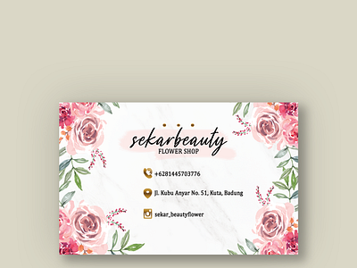business card card card design design flower flowers