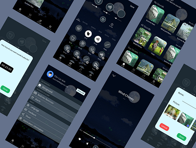 Sleep Audio App app app design illustration ui ux