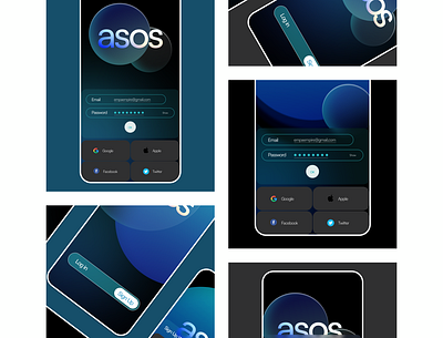 Asos Clothing app Onboarding app branding design graphic design ui