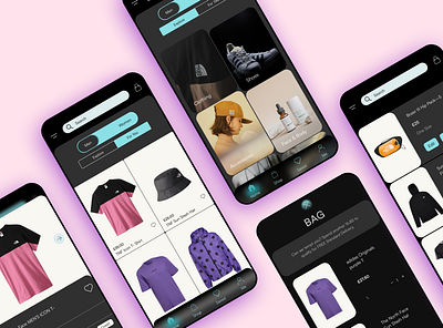 Asos Clothing app app branding design graphic design logo typography ui ux