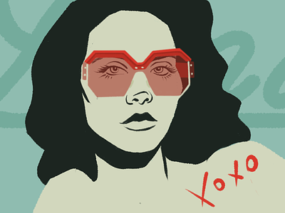 Lana illustration lana del rey pop portrait singer