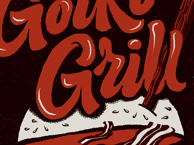 Goiko Grill - Poster bacon burger design goikogrill hamburger illustration poster typography